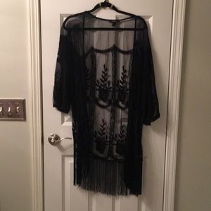 Forever 21 black kimono